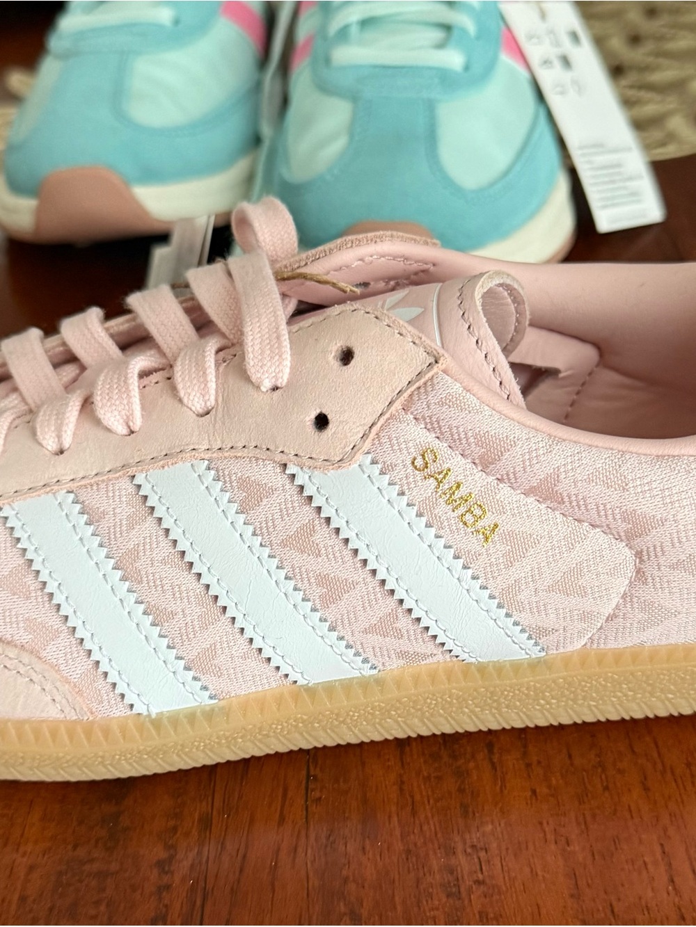 adidas Samba OG W Pale Pink with White 3-Stripes - Picture 2 of 4